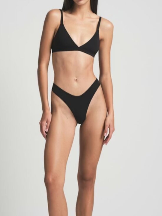 SKIMS Other - SKIMS Triangle Bralette Womens Large Onyx Black NEW